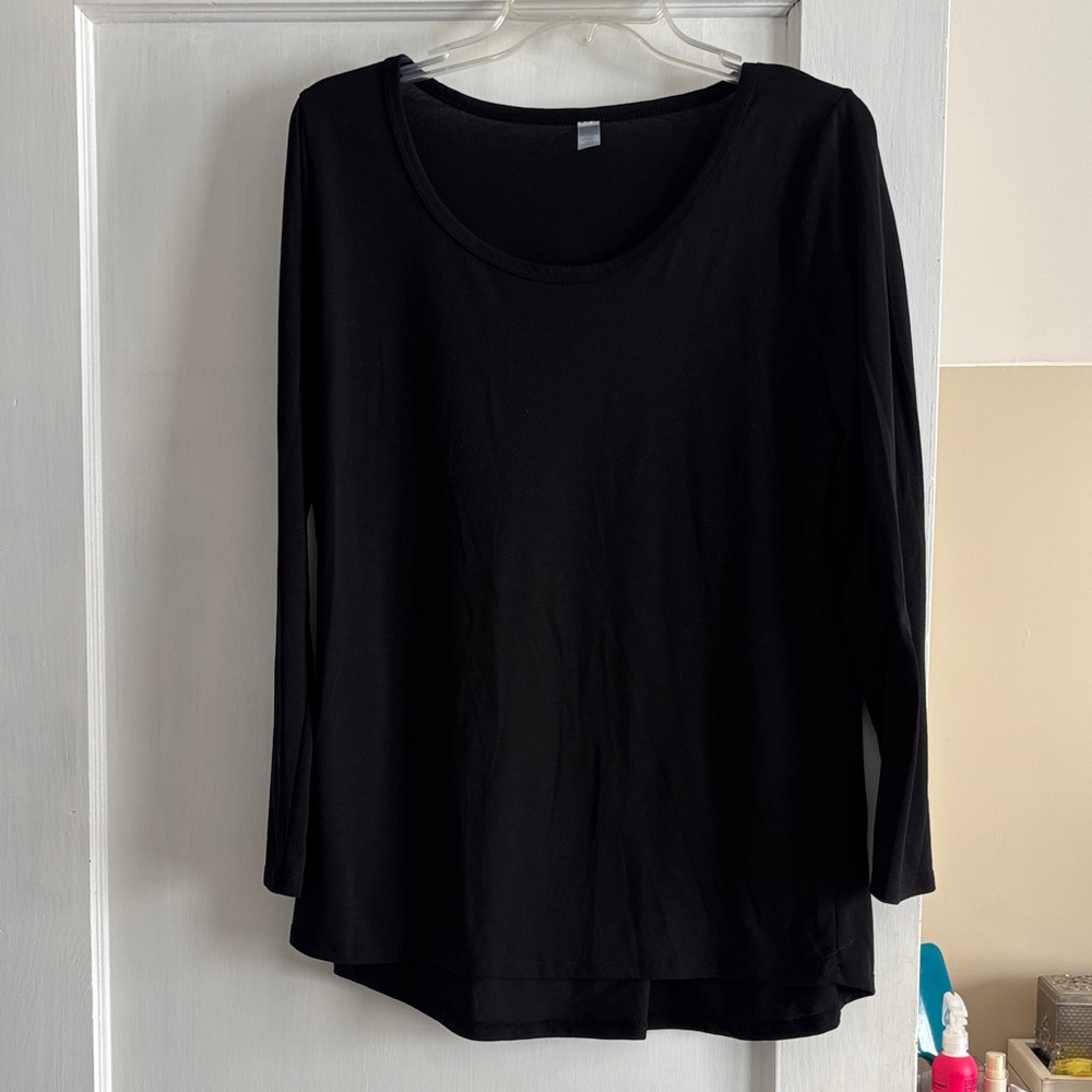 LuLaRoe Black Long Sleeve Top
